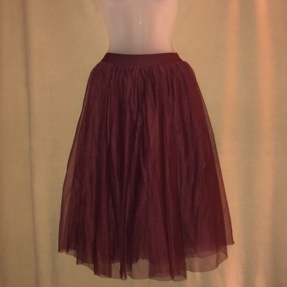 ✨Burgundy grenadine high waisted tutu ✨